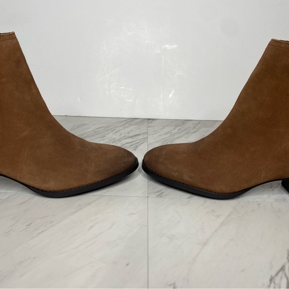 New! Sam Edelman Kaiti Brown Suede Heeled Bootie 7M - Picture 10 of 16